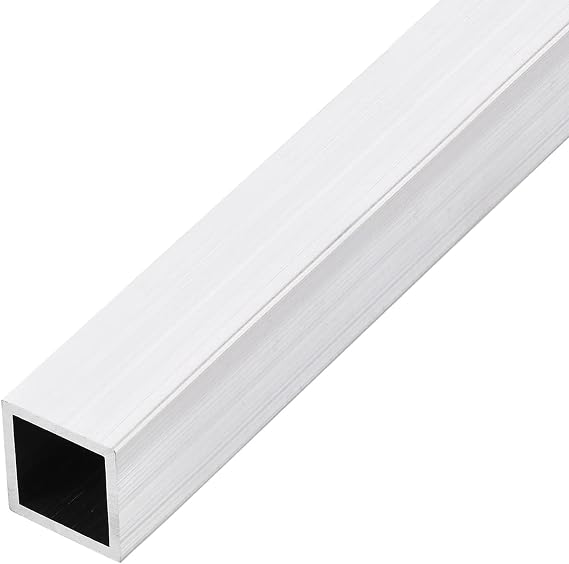 METALLIXITY Square Aluminum Tube (25mm x 25mm x 1.5mm x 300mm), 6063 Aluminum Tubing - for Home Furnishing, Machinery