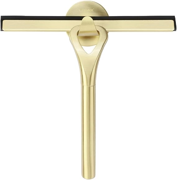 Stainless Steel Shower Squeegees All-Purpose Mirror/Window/Glass Wiper Scraper Golden Shower Squeegee