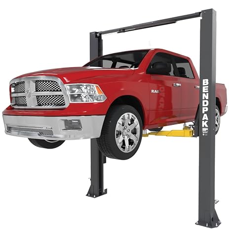BendPak 10APX - 10,000lb Capacity 2 Post Adaptable Clearfloor/Adjustable Width/Screw Pads/High Rise Truck/SUV/Car/Vehicle/Auto Lift- Home/Garage/Shop/Mechanic