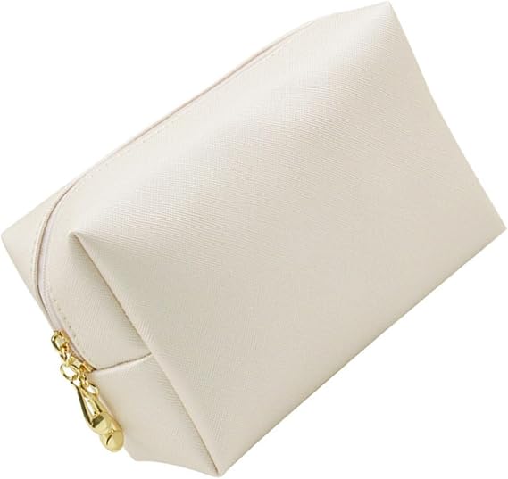 Makeup Bag Large Capacity 18X11X7Cm PU Stylish Lightweight Portable Cosmetic Storage Bag for Women Travel