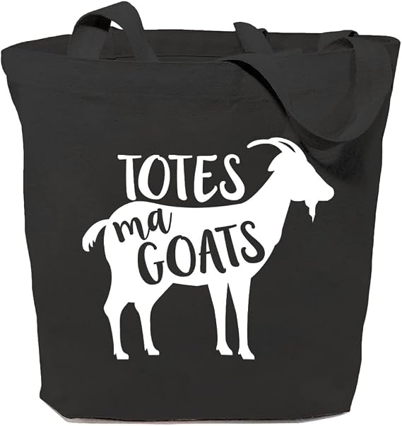 Totes Ma Goats Canvas Tote Bag for Women Aesthetic Reusable Grocery Shoulder Shopping Bags Animal Lovers Funny Gifts