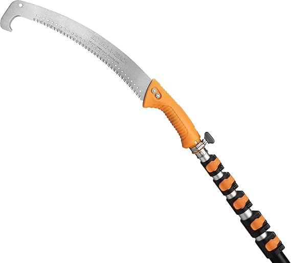 5-24 ft Telescopic Manual Pole Saw for Tree Trimming & Pruning