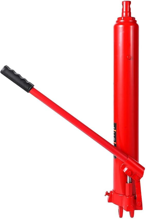 8 Ton Hydraulic Long Ram Jack, Single Piston Engine Hoist Cylinder with Clevis Base, 24.8''- 43.7'' Lift Range for Truck/Equipment Repair & Industrial Lifting