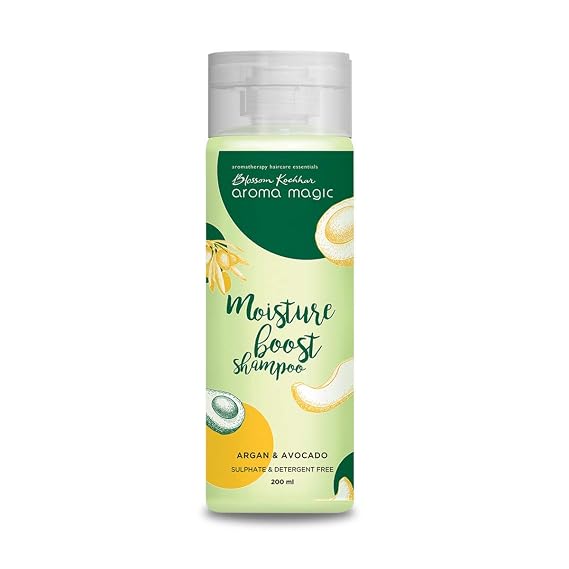 Aroma Magic Moisture Shampoo with Argan & Avocado | Sulphate-Free Shampoo for Dry Hair | Deeply Moisturizes, Strengthens & Enhance Hair Growth | 6.76 Fl Oz (200ml)