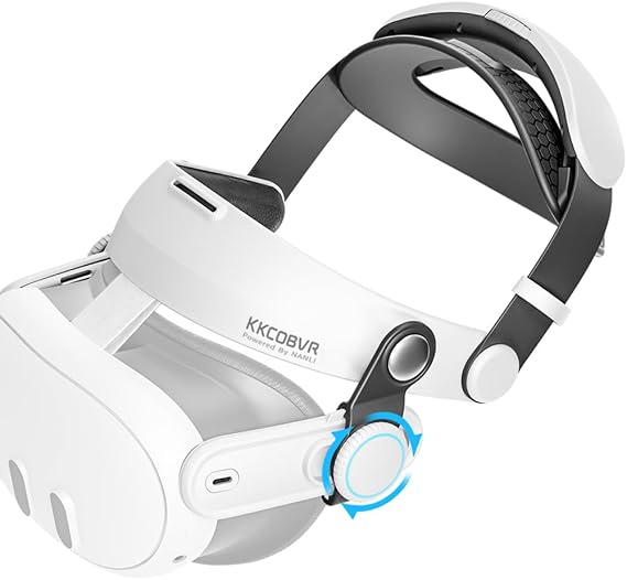KKCOBVR Q3 Halo Strap Compatible with Meta Quest 3/Quest 3S Enhanced Comfort, Replacement Elite Head Strap Compatible with Oculus 3/3s by Adjusting The Side Knobs