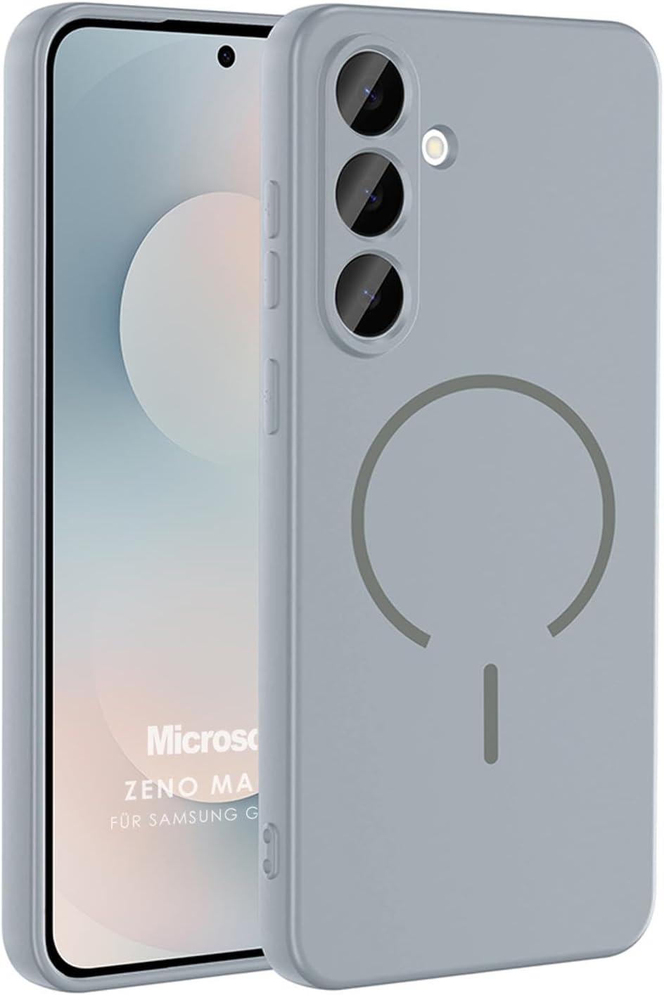 Microsonic Samsung Galaxy S24 FE için Kılıf Zeno MagSafe Gri [Galaxy S24 FE ile Uyumlu Kılıf - Gri]