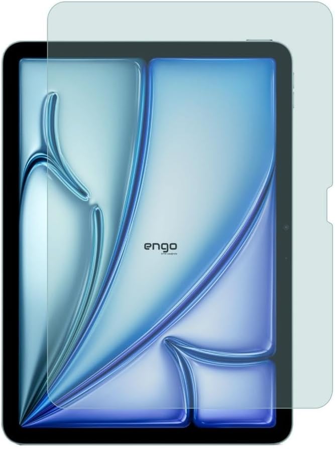 Engo Apple iPad Air 11 inç Ekran Koruyucu 9H Parlak Nano M2 M3 M4 ile Uyumlu