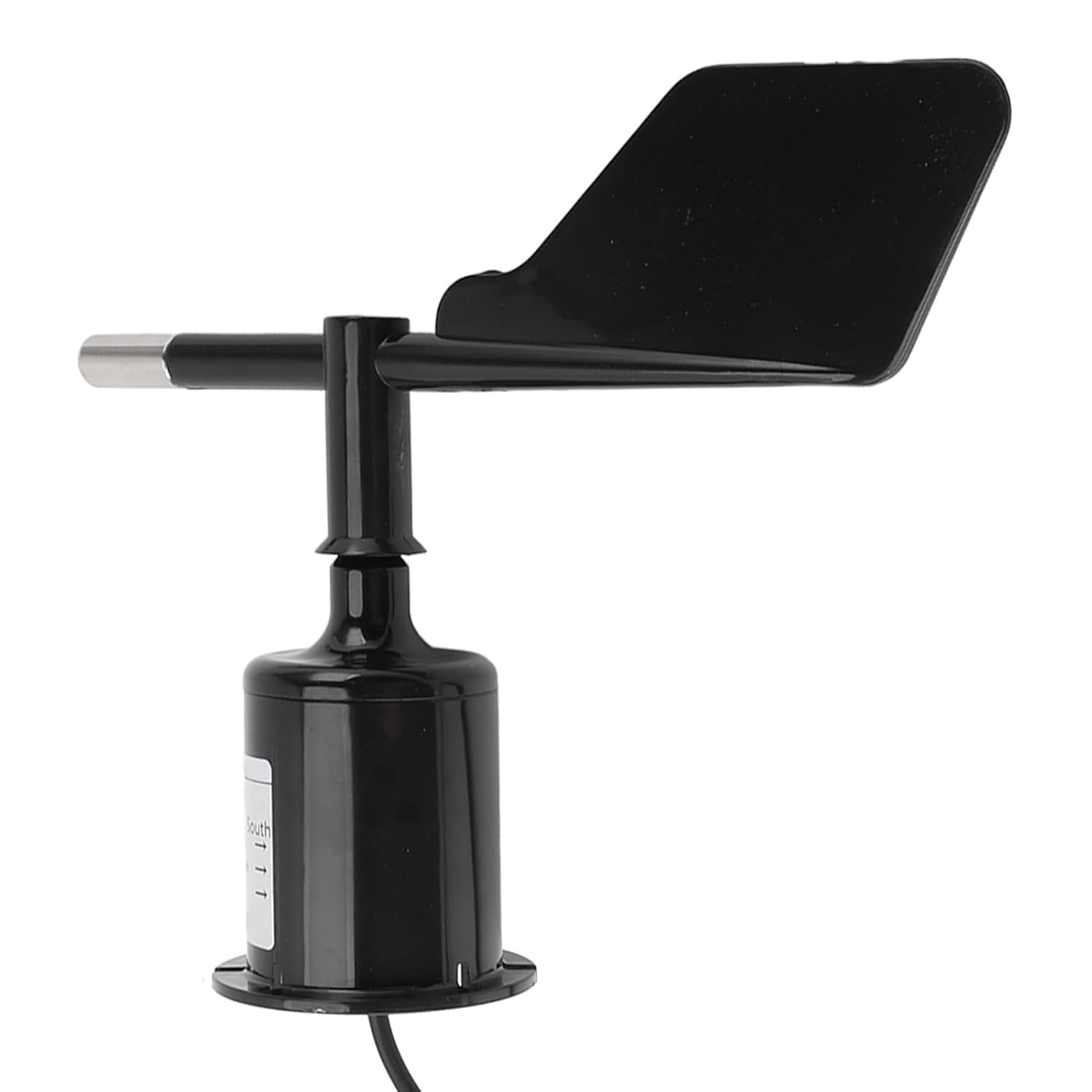 ZJchao 360° Wind Direction Sensor, ABS Anemometer Wind Speed Measuring Tool with 4-20mA Output for Weather Stations Ships Airports