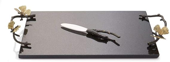 Michael Aram Butterfly Ginkgo Cheeseboard w/ Knife