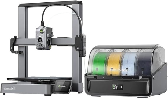 Creality Hi Combo 3D Yazıcı Yüksek Hassasiyetli Otomatik Seviyeli Siyah