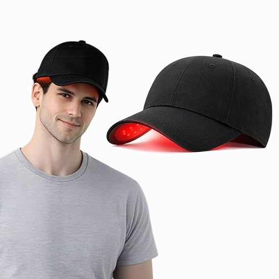 Hair Loss Thinning & Alopecia Treatment for Men & Women Wireless Rechargeable Red Light Therapy for Hair Growth - FDA Cleared Laser Cap for Hair Regrowth