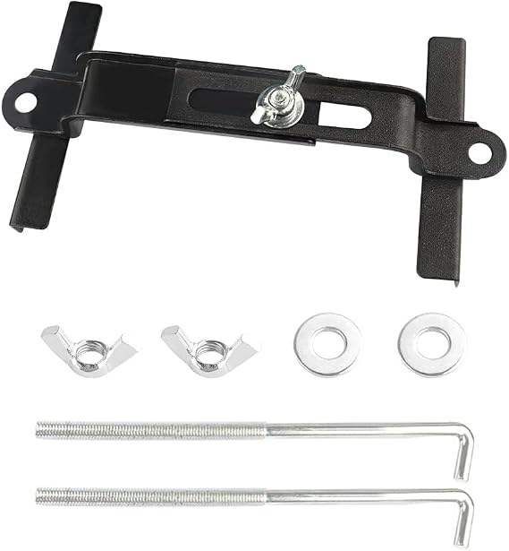 Ajustable Battery Hold Down with Stainless J bolt Kit,A Specialty Automotive Tools Car Battery Holder of Car SUV Truck RV Camper and Trailer (7.5inch/19cm bolts)
