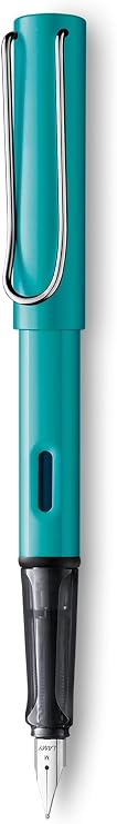 Lamy AL-star Fountain Pen - Elegant Design - Cool Pens for Smooth Writing, Lightweight Aluminum - Tourmaline Fine Nib Pen