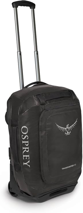 Osprey Transporter 40L Wheeled Travel Duffel Bag, Black