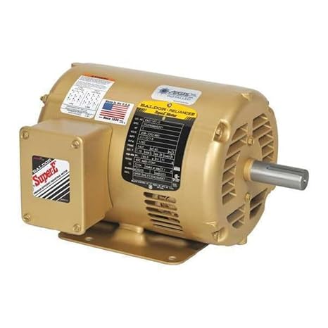 BALDOR EM31112 Small Motor Rule, 3 Phase, Open Drip Proof, Foot Mounted, General Purpose Motor, 3/4 hp, 1730 rpm, 3PH, 60 Hz, 56, 3516M, ODP, F1, N, 208-230/460V, Steel