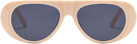 2024 Fashion Large Frame Retro Sunglasses Male UV Resistant Oval Female Minimalist Style Pilot Sun Glasses N45