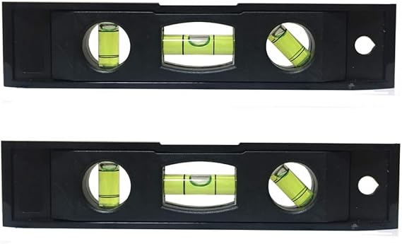 2pcs 6 inch Torpedo Level Magnetic Box Level with 180 90 45 Degree Bubble Level