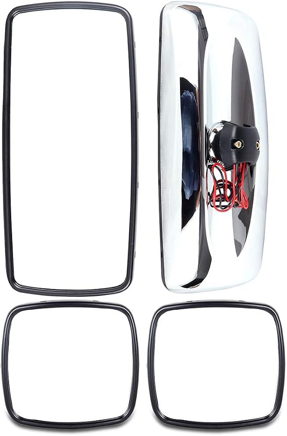 Truck Hood Mirrors 2 Pair Main and Spot Mirrors Manual Adjusted