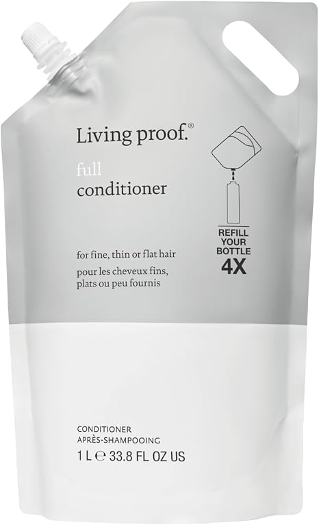 "Living Proof Full Conditioner for Volume, Bounce and Shine – Silicone-Free Volumizing Haircare with Sili-CLONE™ HairTech, Adds 2× Volume, Safe for Chemically Treated Hair, Sulfate & Paraben Free "