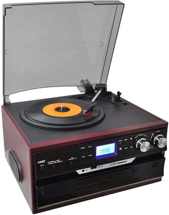 Nostaljik Pikap CD Çalar Bluetoothlu Kumandalı Radyo Mp3 USB 33-45-78 lik Plakla
