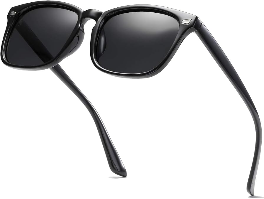 Square Polarized Sunglasses for Women Men Classic Trendy Stylish Sun Glasses 100% UV 400 Lens Protection