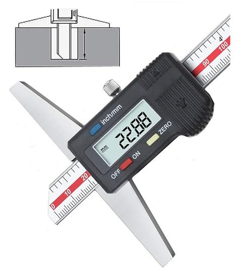 Depth Gauge Vernier Caliper,0-6"/150mm,0-8"/200mm,0-12"/300mm (Digital 0-150mm)