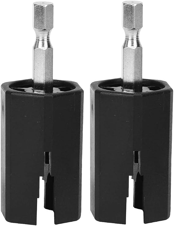 2PCS Guitar Electric Drill Bit String Peg Winder, String Winder Tuning Peg Puller Guitar Repair and Maintenance Tool Playing Accessories