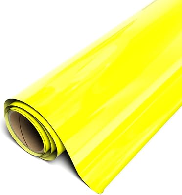 Siser EasyWeed Iron On Heat Transfer Vinyl 20 x 1 Yard Fluorescent Yellow Compatible with Siser RomeoJuliet & Other Professional or Craft Cutters - Layerable - CPSIA Certified