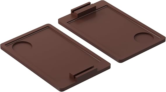 Youpehom Bamboo Sofa Tray,Couch Arm Table, Clip-On Armrest Tray Table for Wide Couch Foldable Tray with 360 Phone Holder Couch Arm Tray for Eating/Drinks/Snacks/Remote,2 Pack