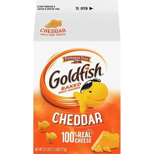 Cheddar Crackers, 27.3 oz carton pack of 3