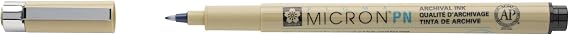 SAKURA Pigma Micron PN Pen, 0.40.5 mm Line Width, Black (XSDK-PN-49)
