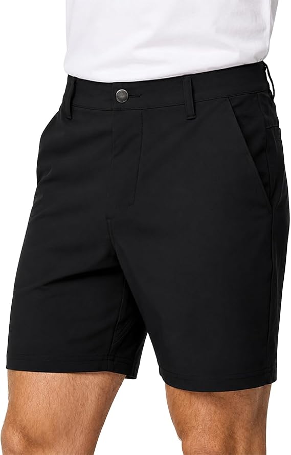 Mens Shorts Stretch Chino Golf Casual Dress Flat Front 7 & 9 Inch