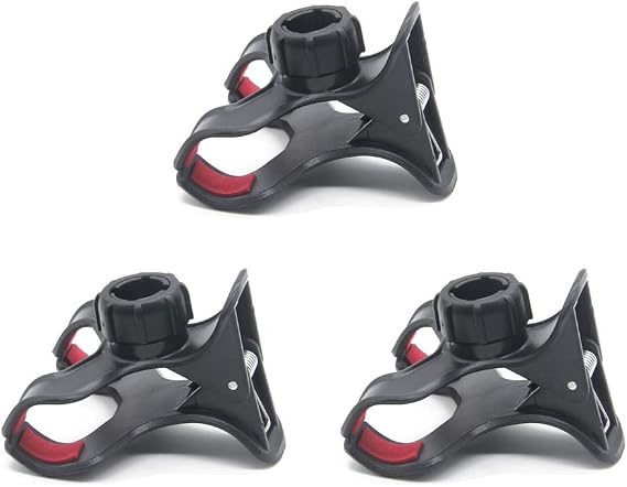 3 Pack Gooseneck Clamp Replacement Phone Holder Clip Universal 17mm Ball Mount Joint Socket for Flexible Long Arm Hose Stand Cellphone Bracket Table Bed Desk Car Bicycle Handelbar Ring Light
