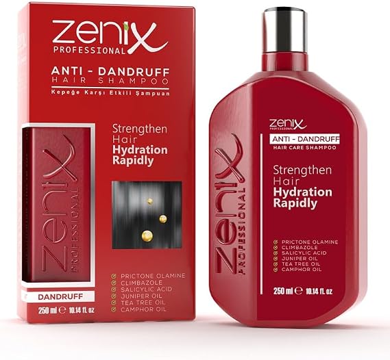 Zenix Professional Kepek Karşıtı Saç Şampuanı, Güçlendirici ve Nemlendirici, 250 ml