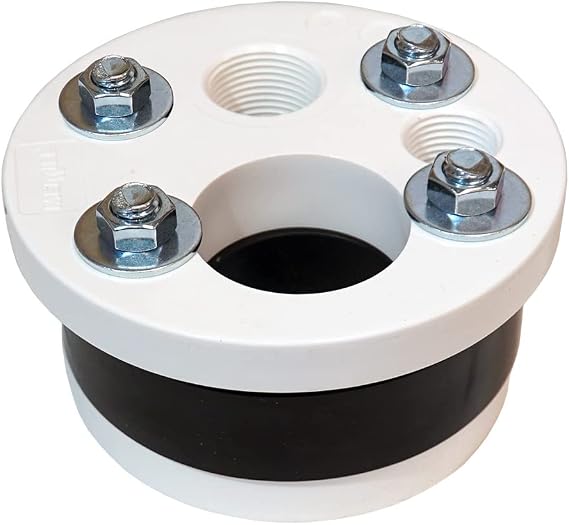 Merrill MFG 4" Well Seal Cap with Single Top Plate Single Drop 1-1/4" Water Well Seal for Submersible or Jet Pumps, Heavy-Duty Construction for 4 Inch Well Casing