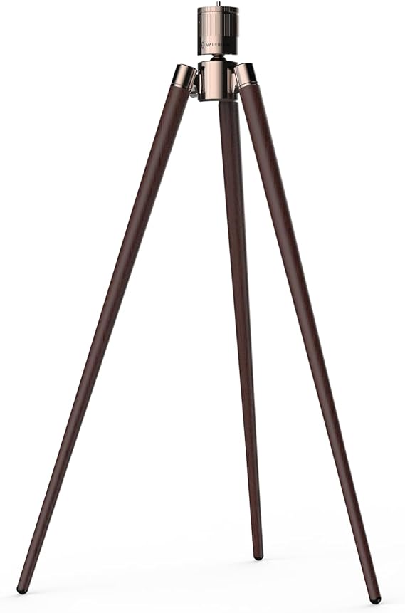 Valerion Walnut Tripod Stand for VisionMaster and StreamMater, 10kg Aluminum Alloy Base with 360 Rotation