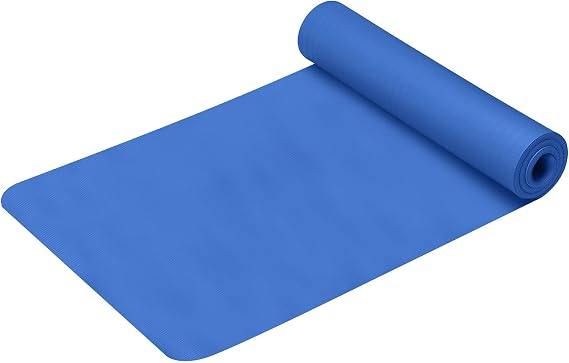 Yoga Mat Non Slip 1/5" Thick High Density Non Slip Anti-Tear Exercise Mat with Carrying Strap Large Yoga Mat for Workouts, Pilates, Floor, Fitness, Stretching, Home Yoga, Gym