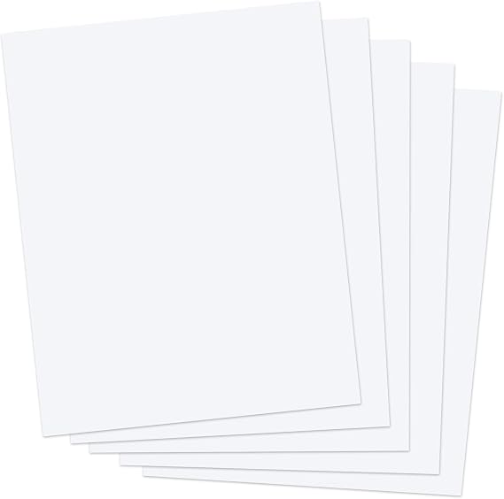 50 Sheets Thermal Paper, US Letter Size for Portable Thermal Printer Compatible with iDPRT/HPRT/PRT MT800/MT800Q/GT1 Portable Printer, 8.5''x11'' Size, Continual Feeding Folded Printing Paper