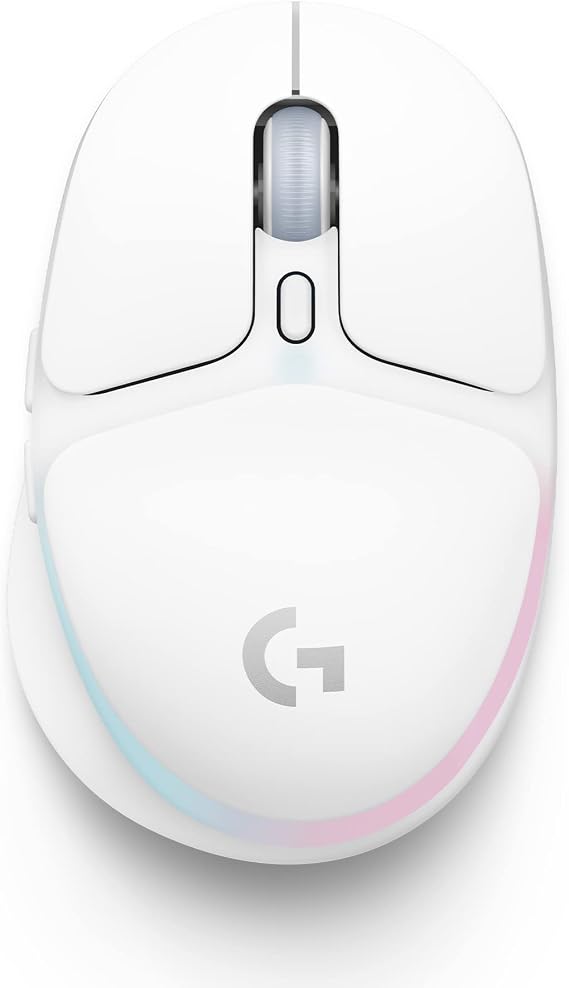Logitech G705 Aurora Kablosuz Oyuncu Mouse, Özelleştirilebilir LIGHTSYNC RGB Aydınlatma, Lightspeed Kablosuz, Bluetooth Bağlantısı, Hafif, PC/Mac/Dizüstü Bilgisayar ile Uyumlu, Beyaz