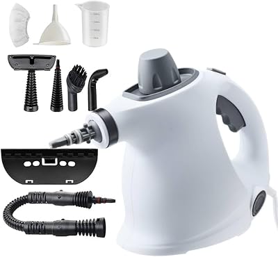 2025 Upgraded Handheld Pressurized Steam Cleaner,Power Washer，with 1 Set Accessories, Multi-Purpose Steamer for Cleaning Car, Furniture, Floor, Grout and Tile 1 set1 cloth
