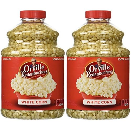 Orville Redenbachers Gourmet Popping Corn - White Corn - 100% Natural Non-GMO - Net Wt. 30 OZ 850 g Each - Pack of 2