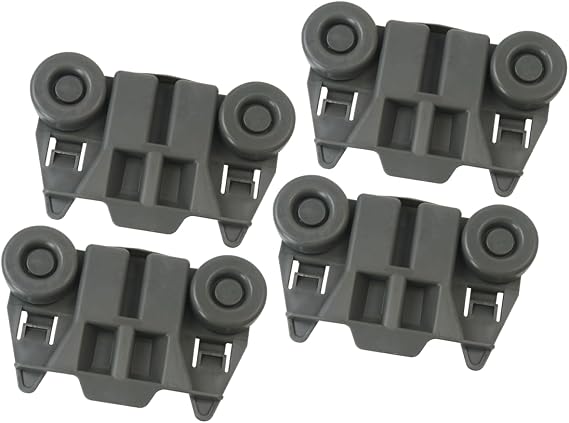 4pcs W10195417 Dishwasher Wheels Lower Rack Replacement for kitchen aid KDFE104DSS4 KDTE204ESS1, Replaces PS11750057, WPW10195417/VP, PS2579553, AH2579553, EA2579553 by YTXXDEUS