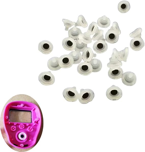 30 Pack Electronic Finger Counter Conductive Rubber Pad Replacement Button Contact Control Key Pads Parts for Mini LCD Digital Display Hand Tally Counters Count Clickers