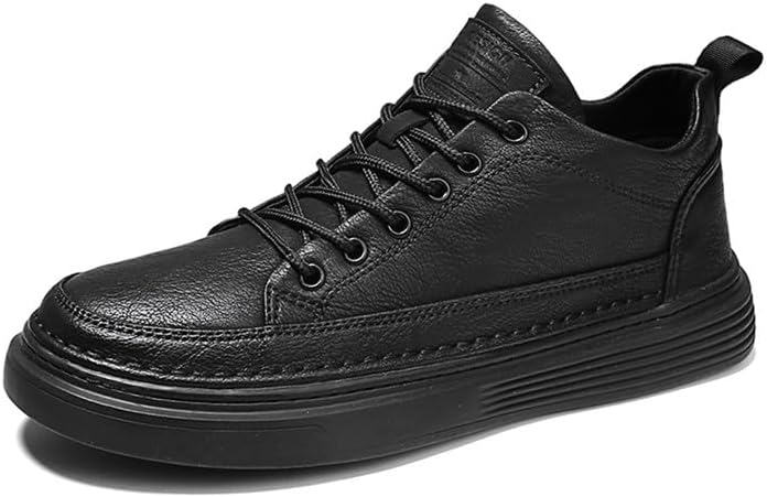 Men's Fashion Sneakers Classic Retro Casual Shoes for Men Low Top Lace Up Breathable Business Dress Sneaker