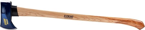 Estwing 6 lb Wood Splitting Maul with 36-Inch Hickory Handle - Forged Head Hardened to 5055 HRC, Heavy-Duty Log Splitter, Model #62443