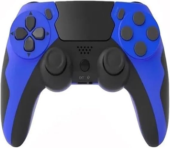 PCコントローラー モーションコントロール ワイヤレスゲームパッド、6軸ジャイロスコープ付きゲームコントローラー、に適合する PS4 PS3コンソール用、Win 7 8 10デュアル振動PCジョイスティックBlue black