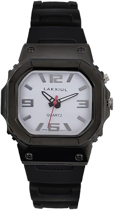 English Voice Talking Watch for Blind, Visually impaired or Elderly,Black case, Black Strap