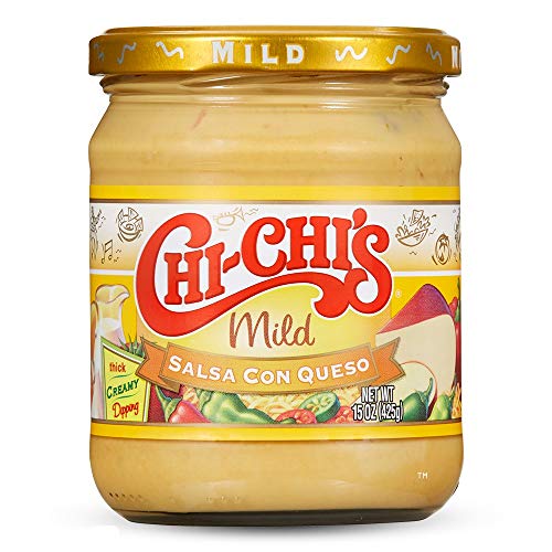 CHI-CHIS Fiesta Mild Salsa Con Queso Dip, 15 Ounce Pack of 12