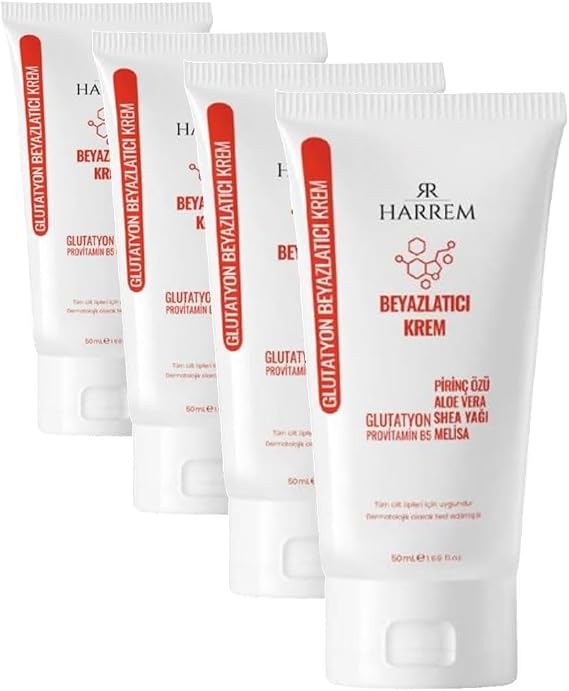 Glutatyon Cilt Beyazlatmaya Yardımcı ve Leke Karşıtı Hücre Yenileyici Krem (4 paketi)