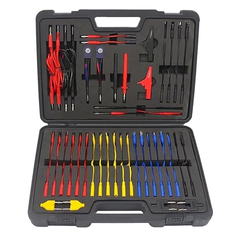 Automotive Circuit Test Leads Kit Multi Function Electrical Testers Diagnostic Tools Wire Connectors Adapter Cables with Carrying Case